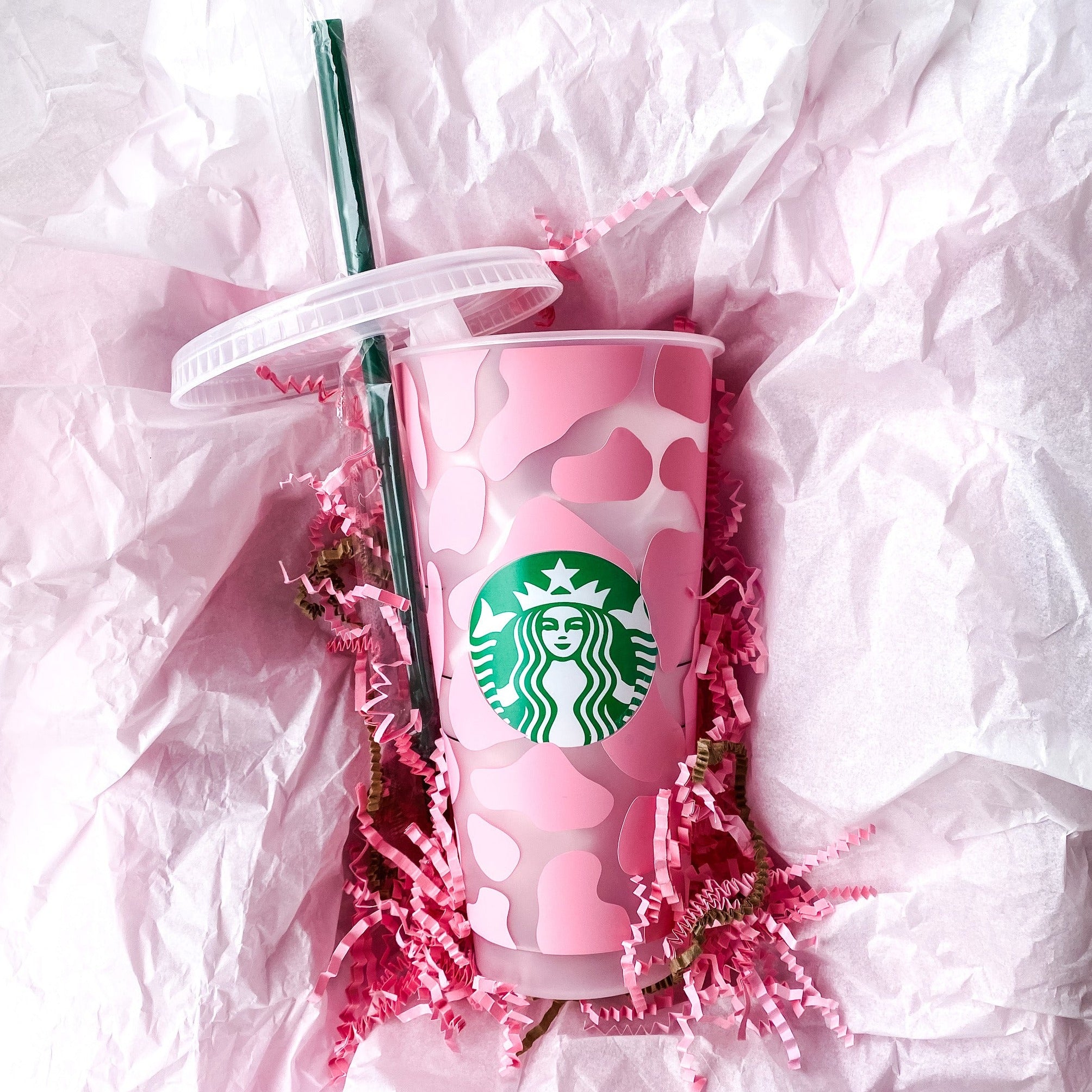 Cow Print Starbucks Cold Cup – Cherry Pit Designs