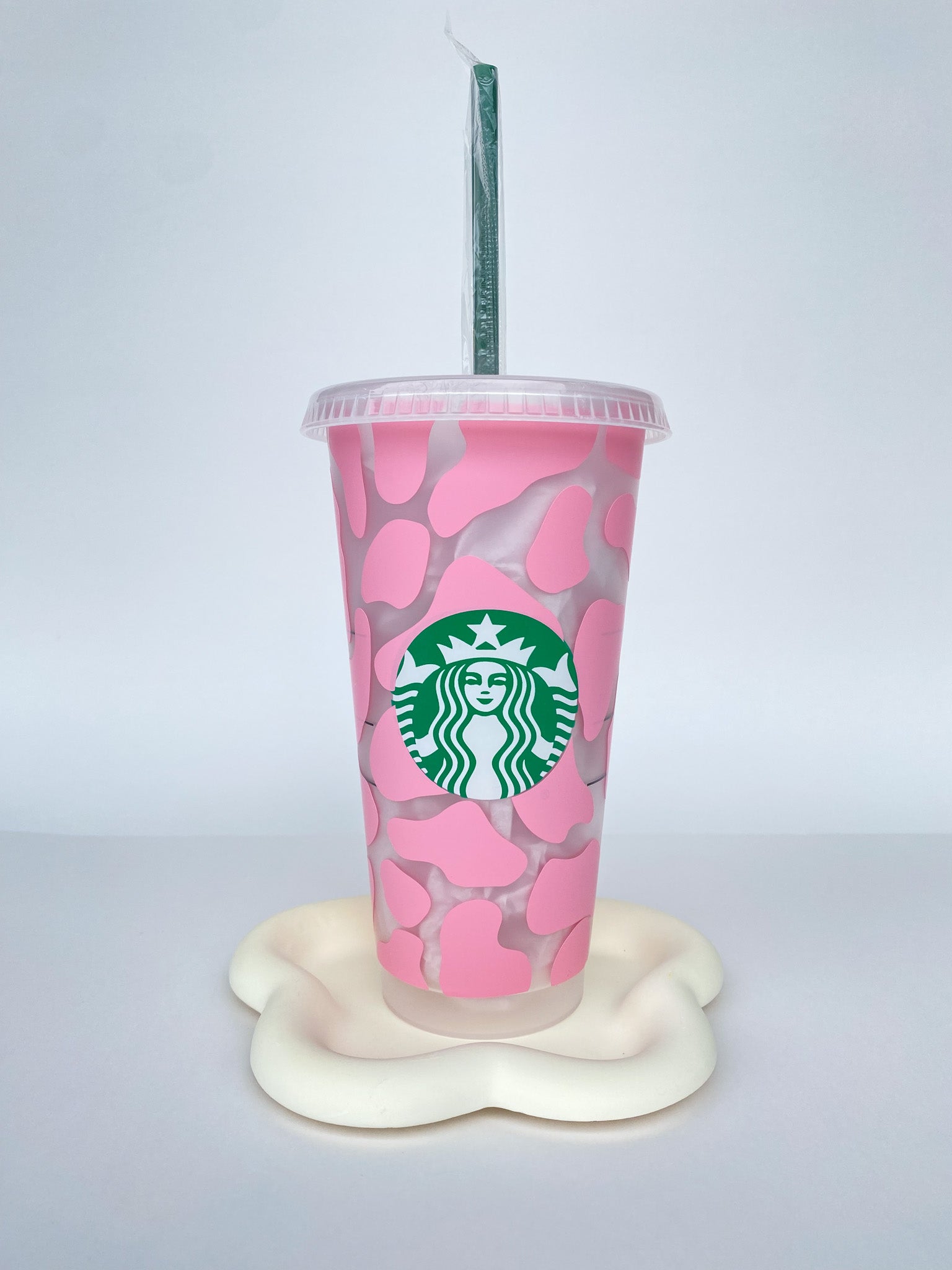 Strawberry Cow Print Starbucks Venti Cold Cup – Blush and Bash Studio